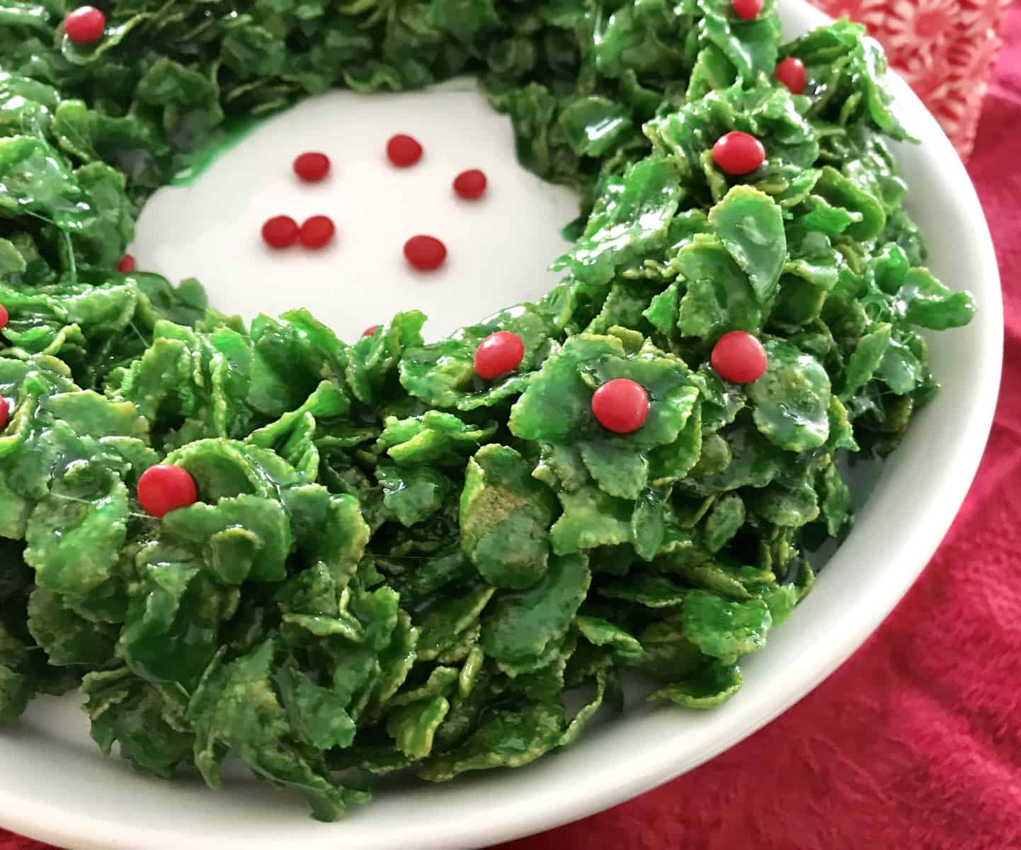 Cornflake Christmas Wreath - My Casual Pantry