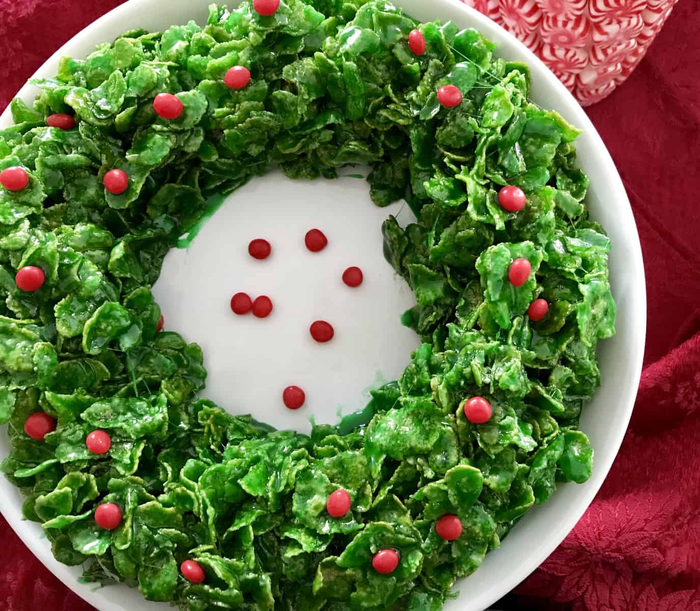 Marshmallow Christmas Wreath