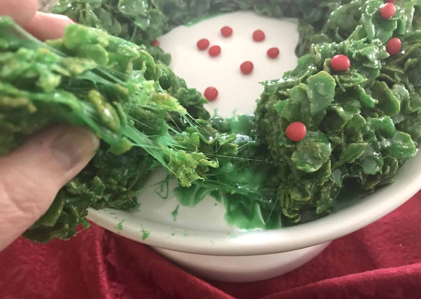 Marshmallow Christmas Wreath