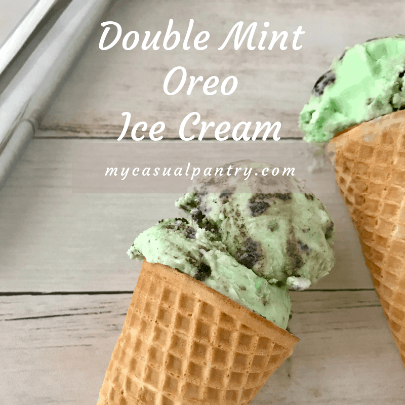 Double Mint Oreo Ice Cream