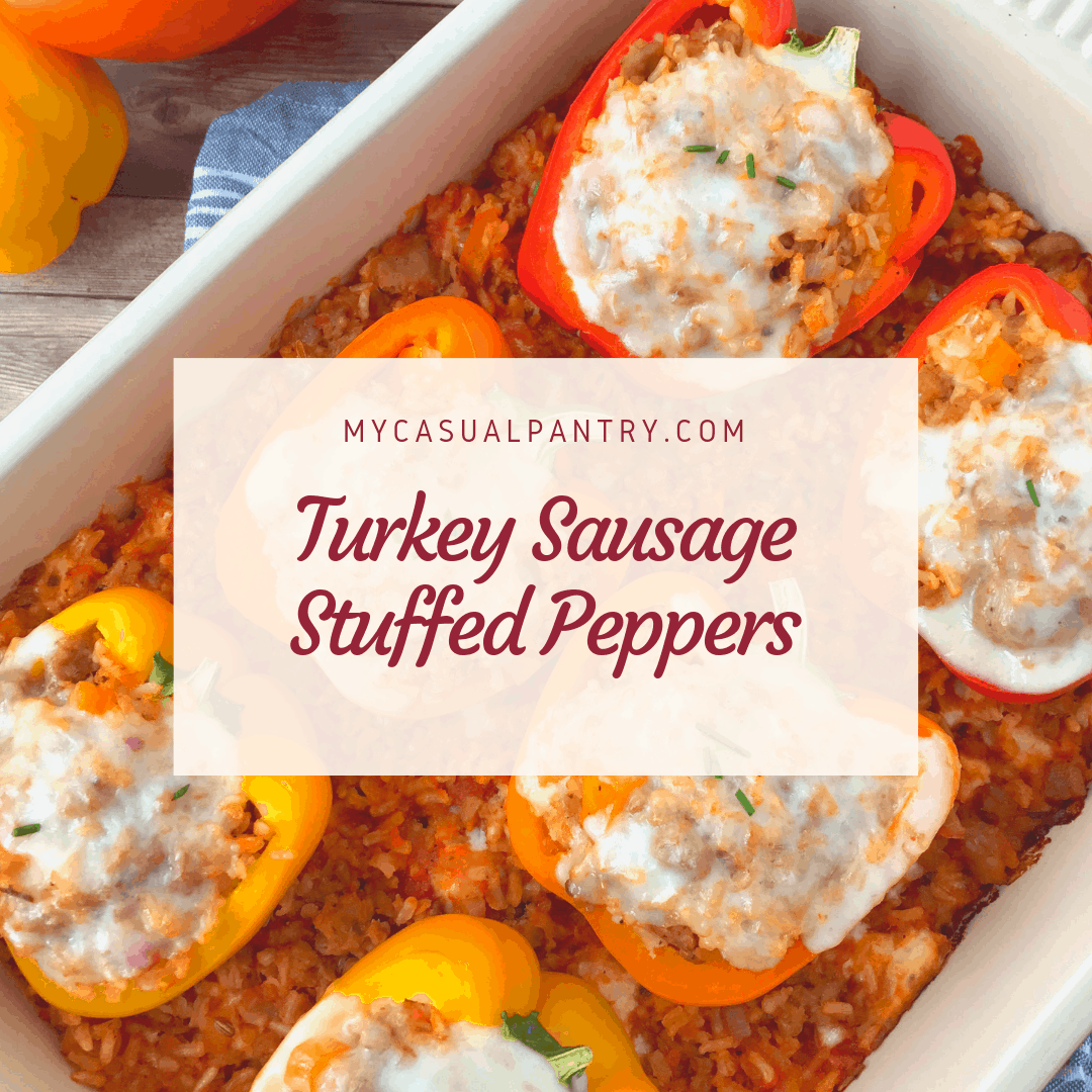 Turkey Sausage Stuffed Peppers