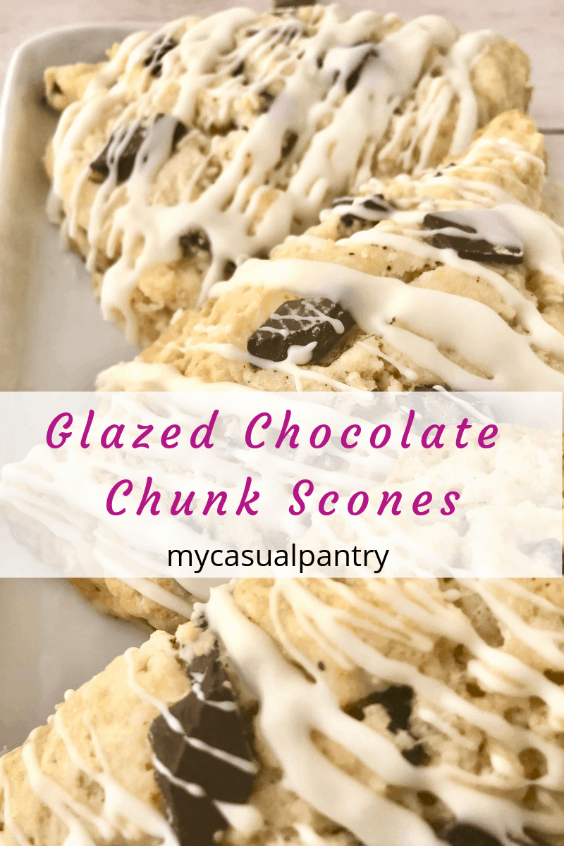 Glazed Chocolate Chunk Scones