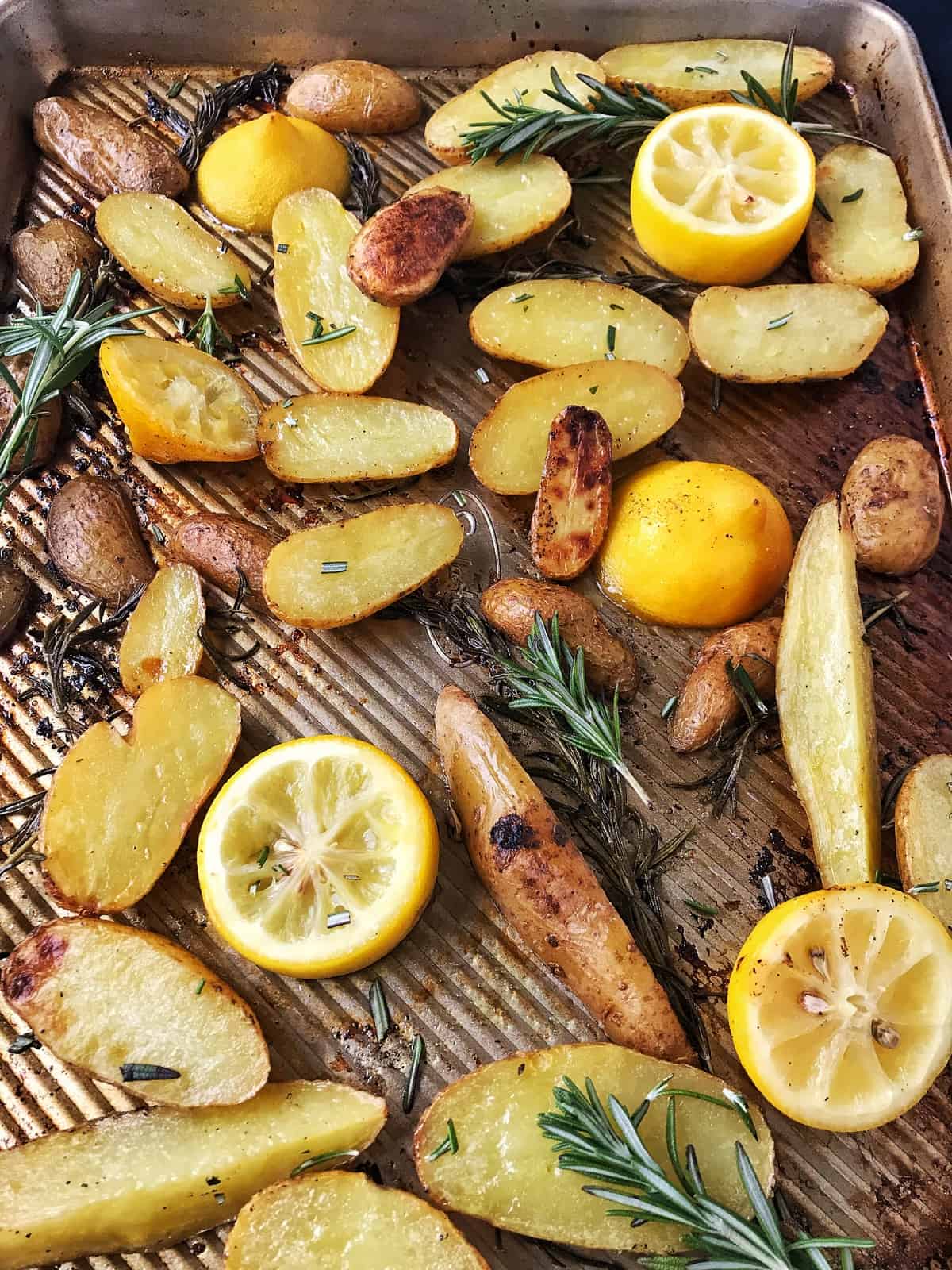 Lemon Rosemary Roasted Fingerling Potatoes