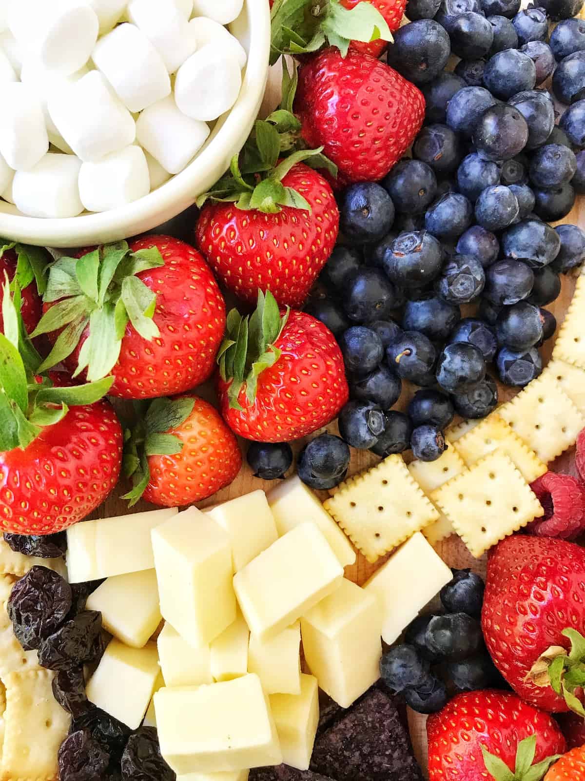 Red White and Blue Snack Board