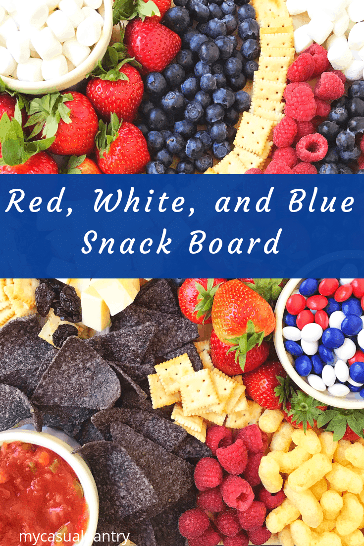 Red White and Blue Snack Board