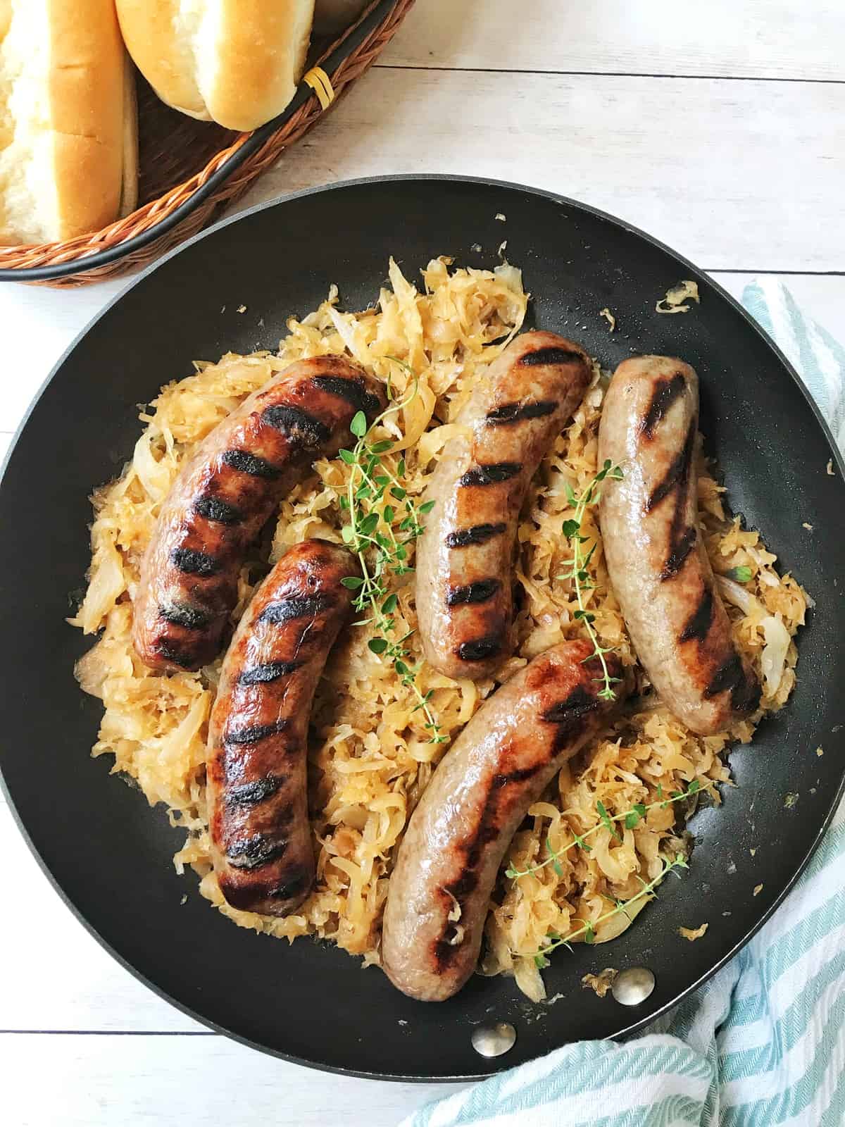 Beer Brats and Sauerkraut