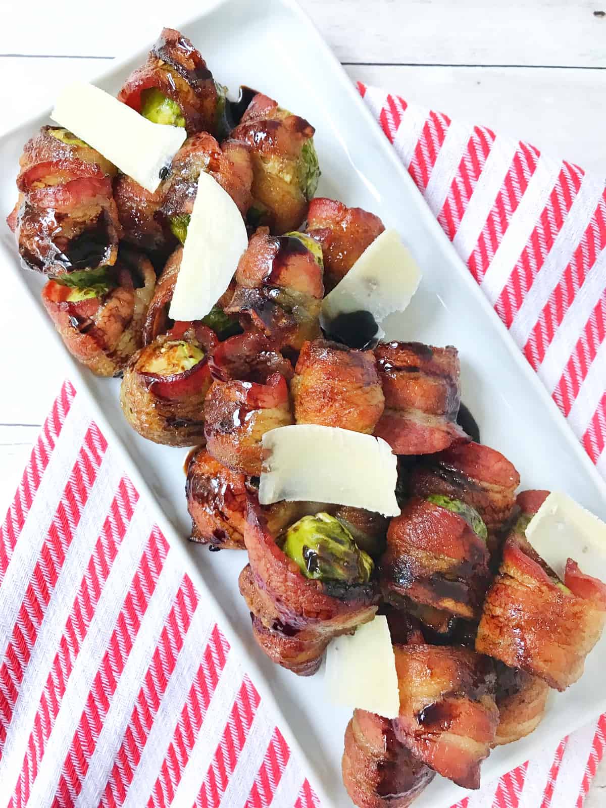 Bacon-Wrapped Balsamic Brussels Sprouts - My Casual Pantry