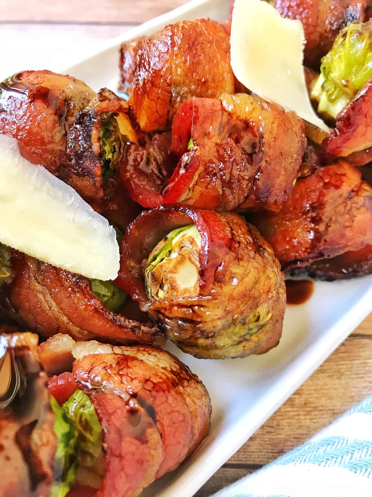 Bacon-Wrapped Balsamic Brussels Sprouts 