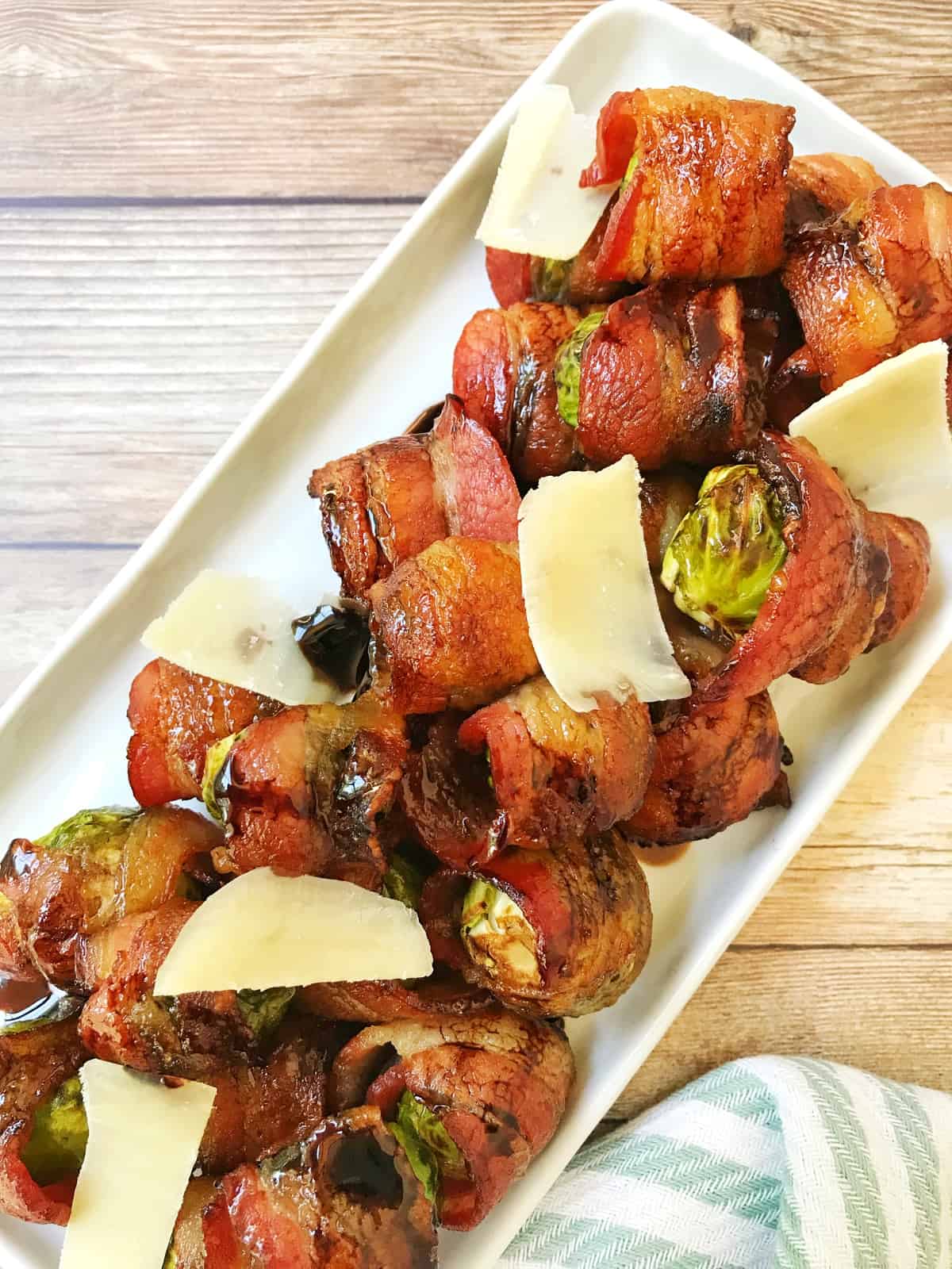 Bacon-Wrapped Balsamic Brussels Sprouts - My Casual Pantry