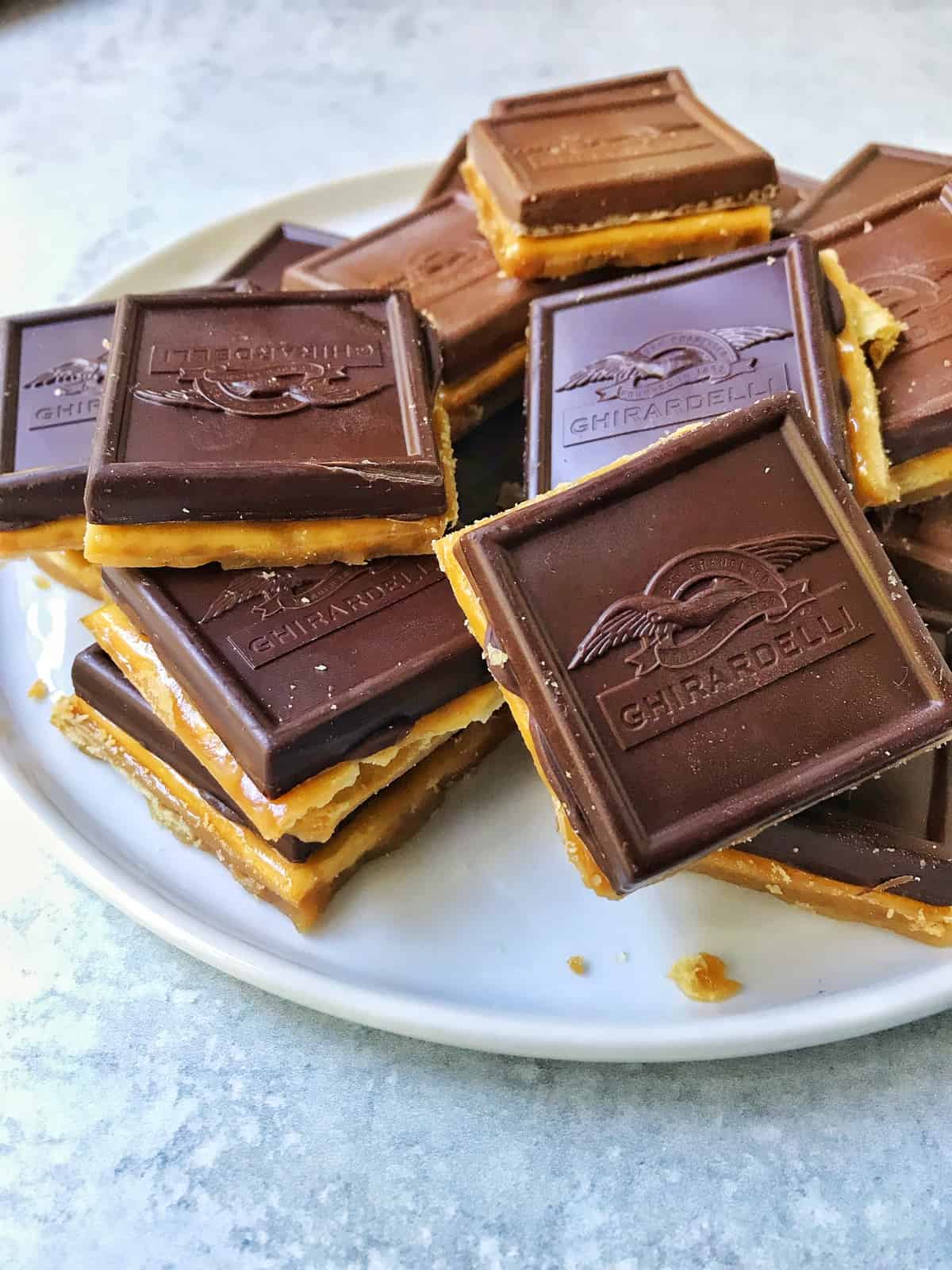 Chocolate Caramel Saltine Toffee