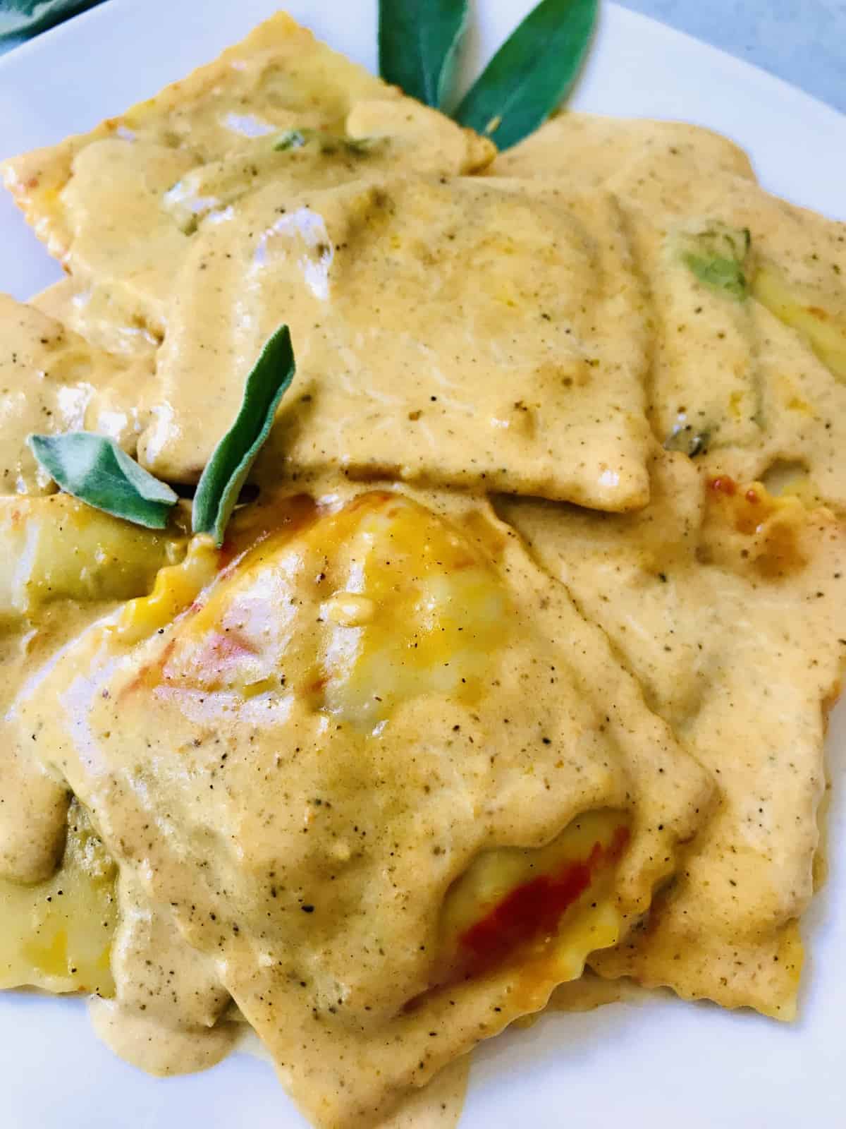 plate of ravioli