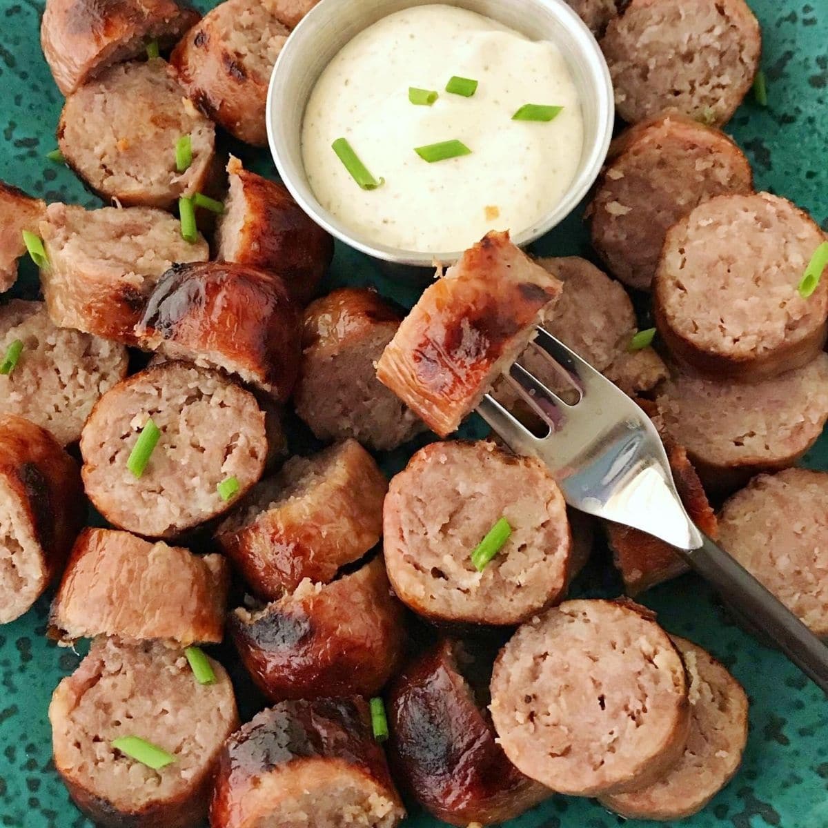 Grilled Bratwurst with Horseradish Mustard Sauce - Spicy Southern