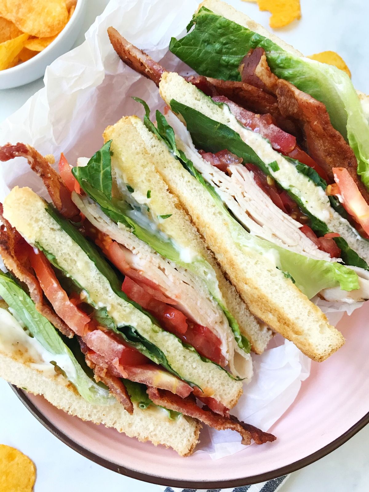 close up of sandwich