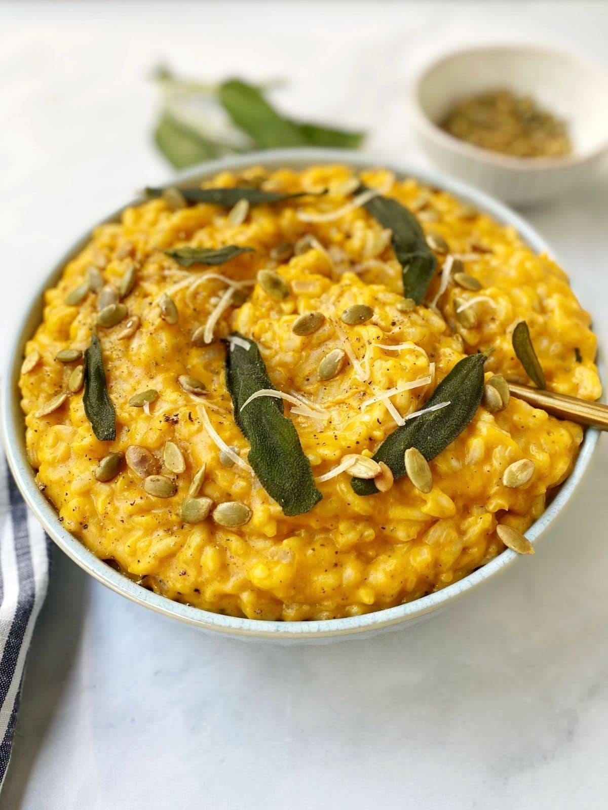 bowl of risotto ready for serving