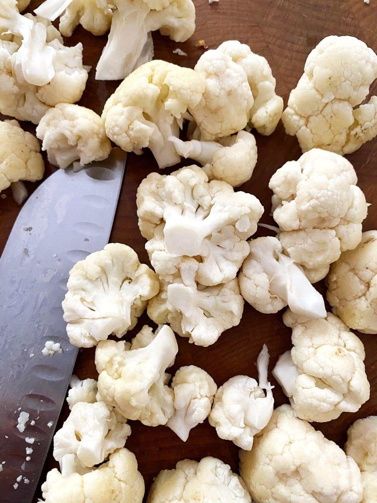 cauliflower cut into florets