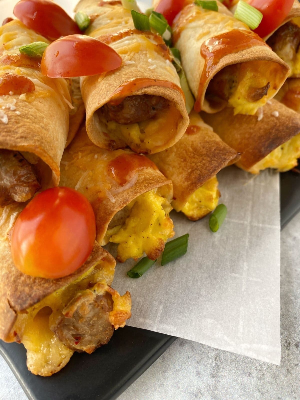 close up of tortillas with garnishes