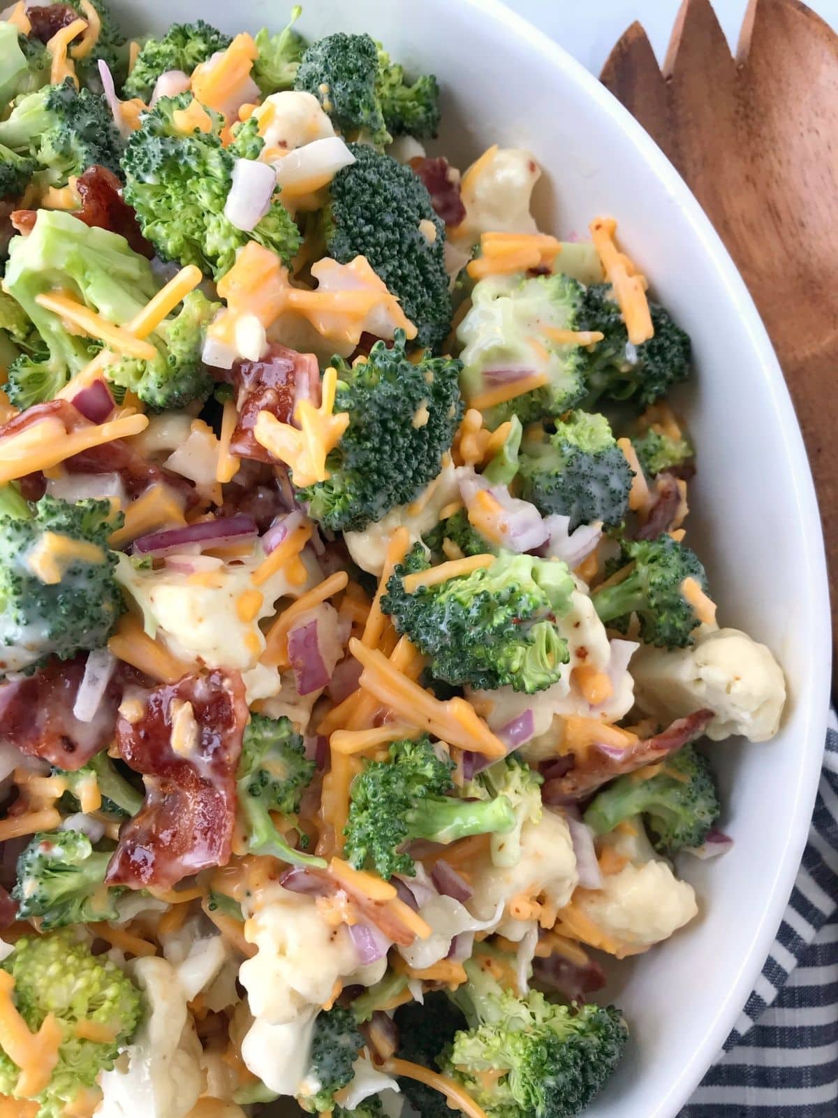 close up of bowl of salad