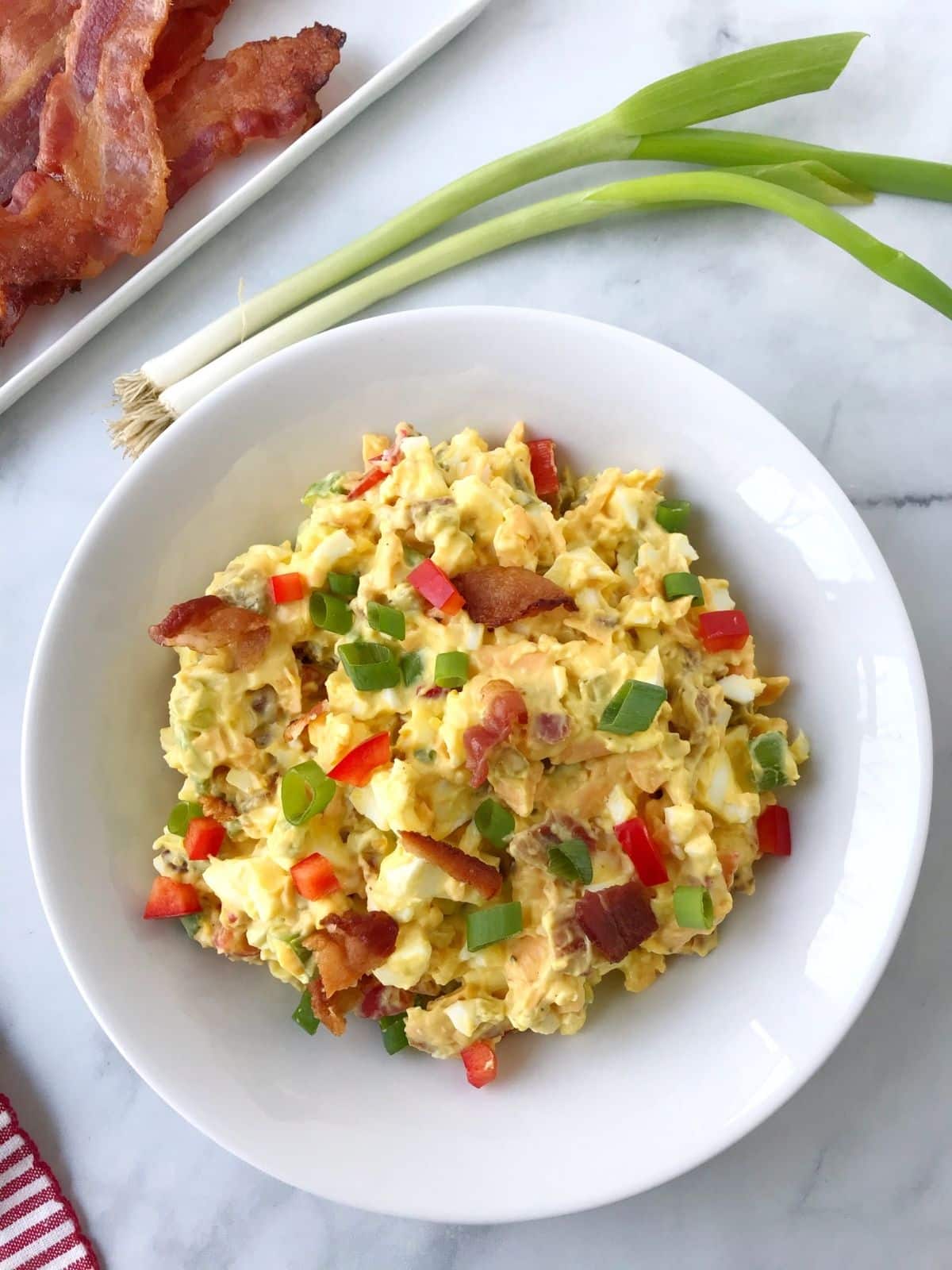 bowl of egg salad