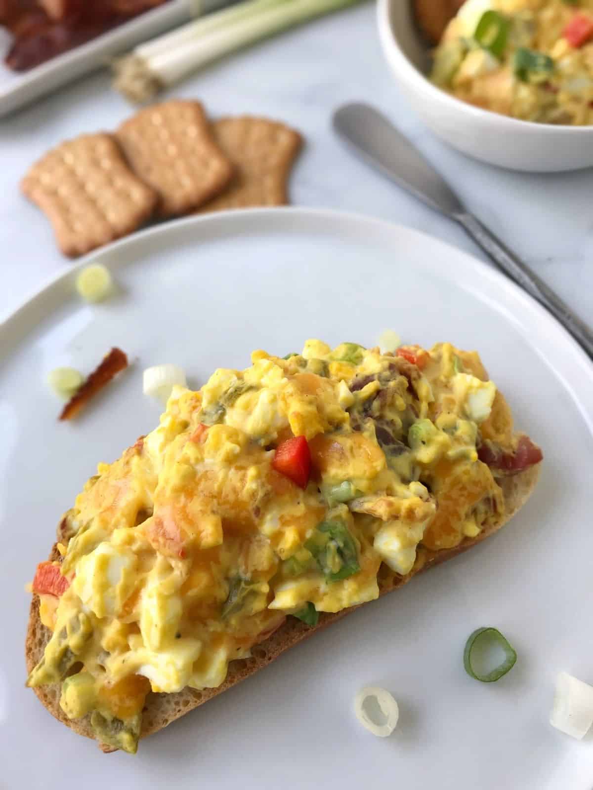 toast with egg salad