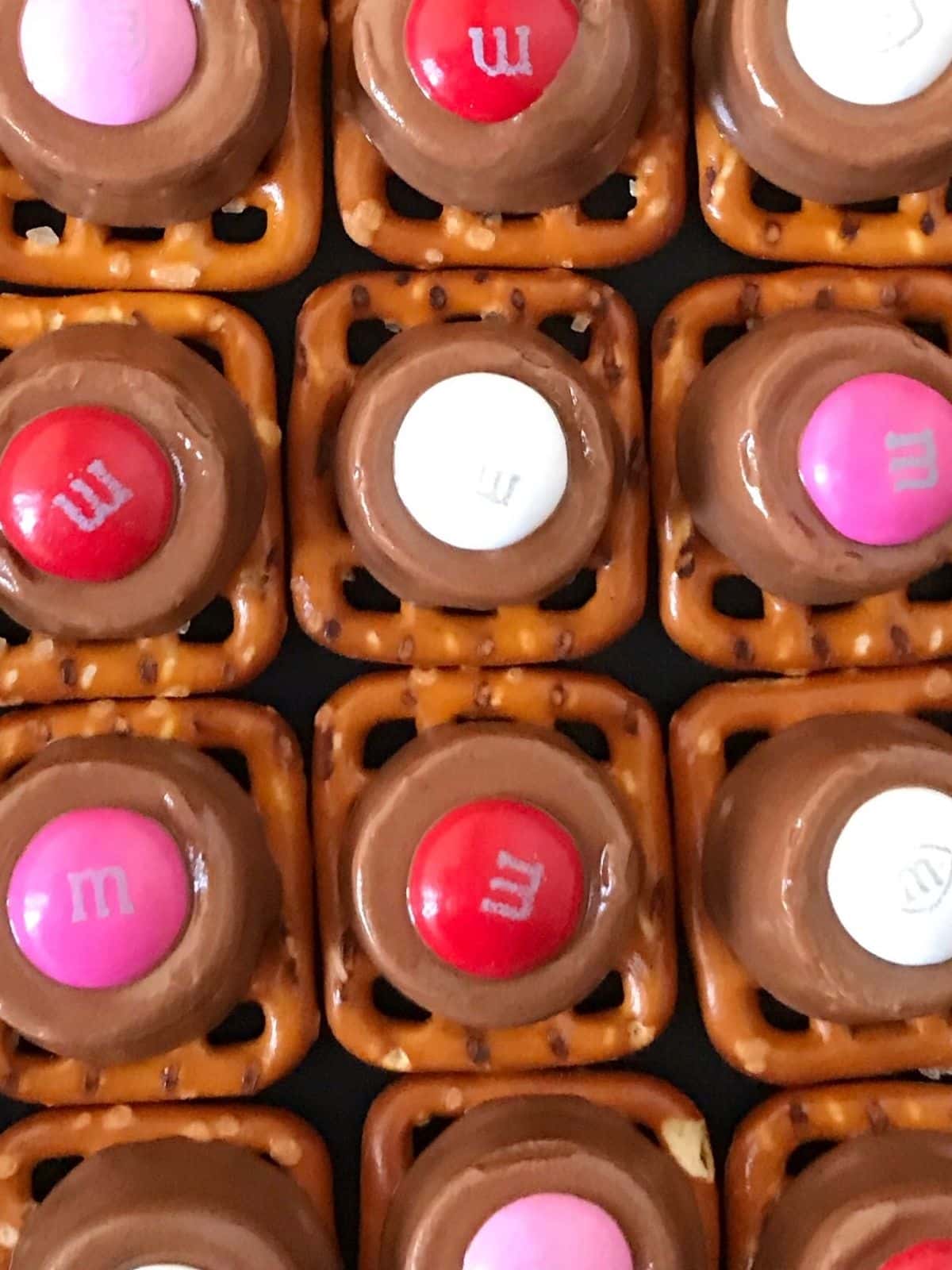 close up of array of pretzel treats