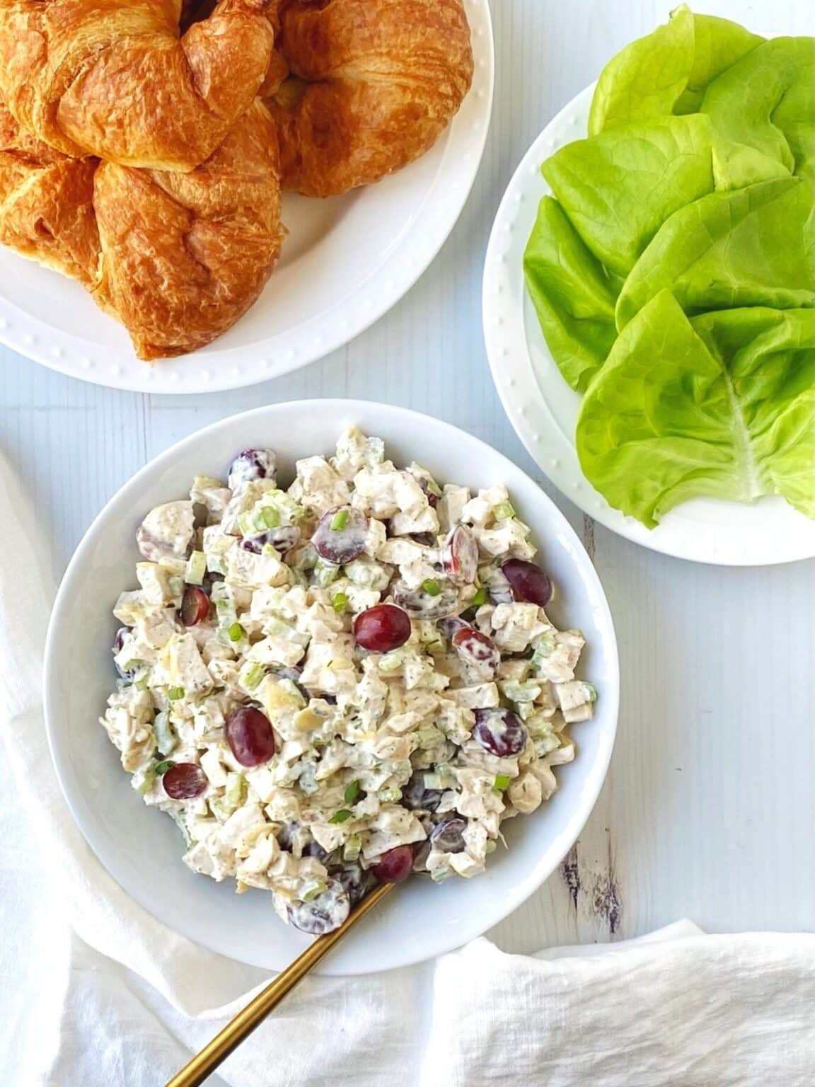 Chicken Salad Croissant Sandwich - My Casual Pantry