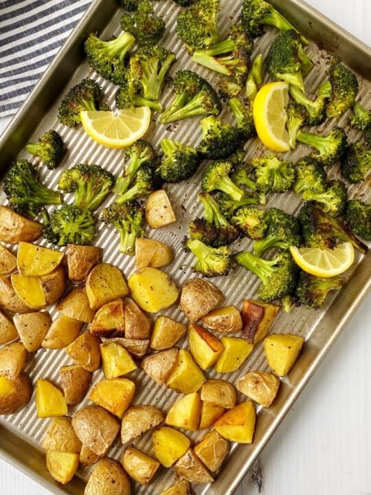 Roasted Broccoli and Potatoes with Lemon and Garlic My Casual Pantry