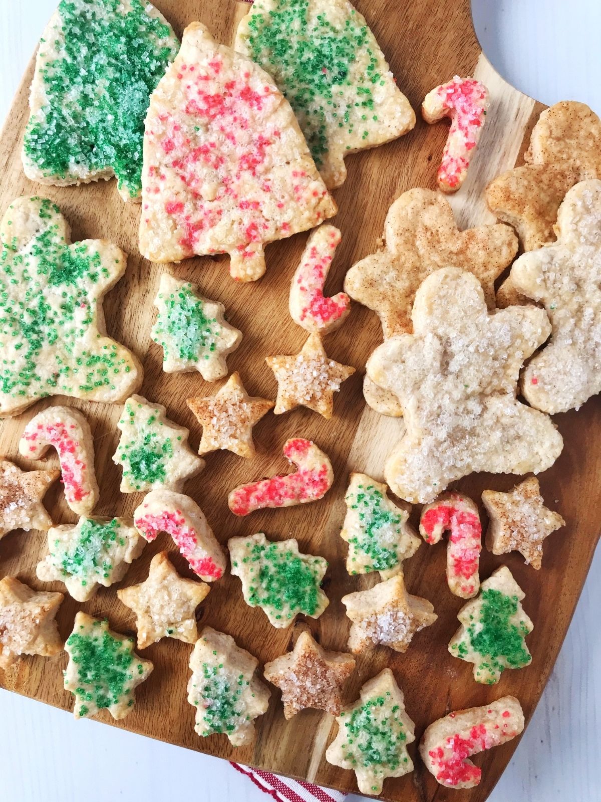 cookies on a wooden board