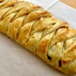 braided reuben stuffed bread.