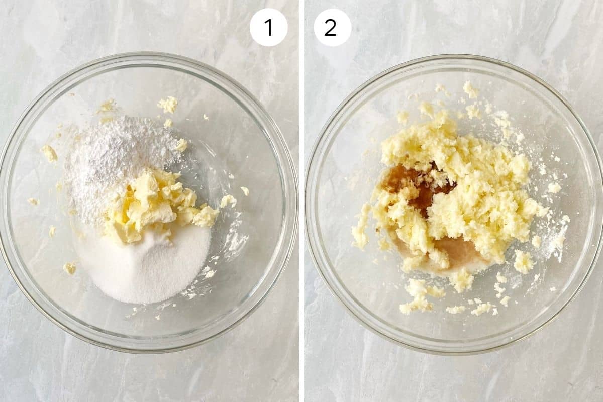 mixing butter and sugar for cookie dough