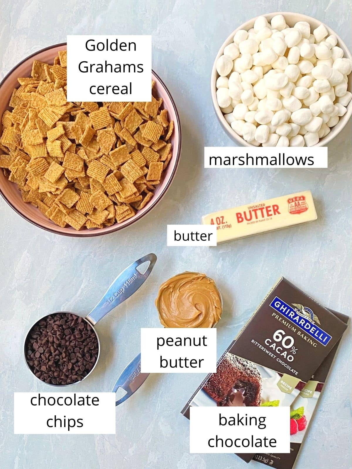 peanut butter smores bars ingredients