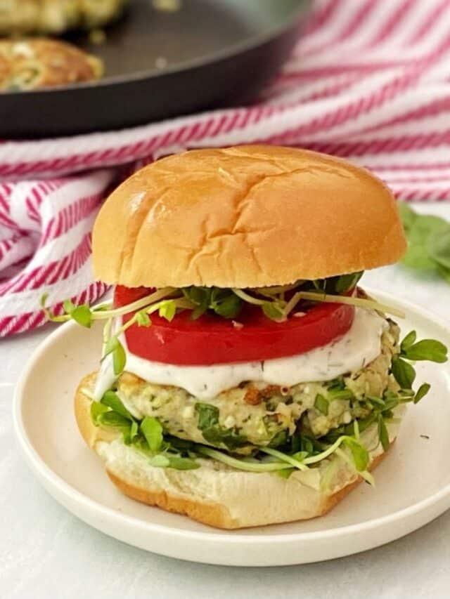Spinach Feta Chicken Burgers - My Casual Pantry