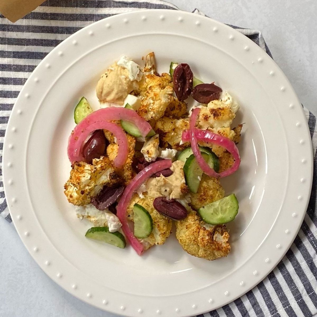 Roasted Greek Cauliflower My Casual Pantry