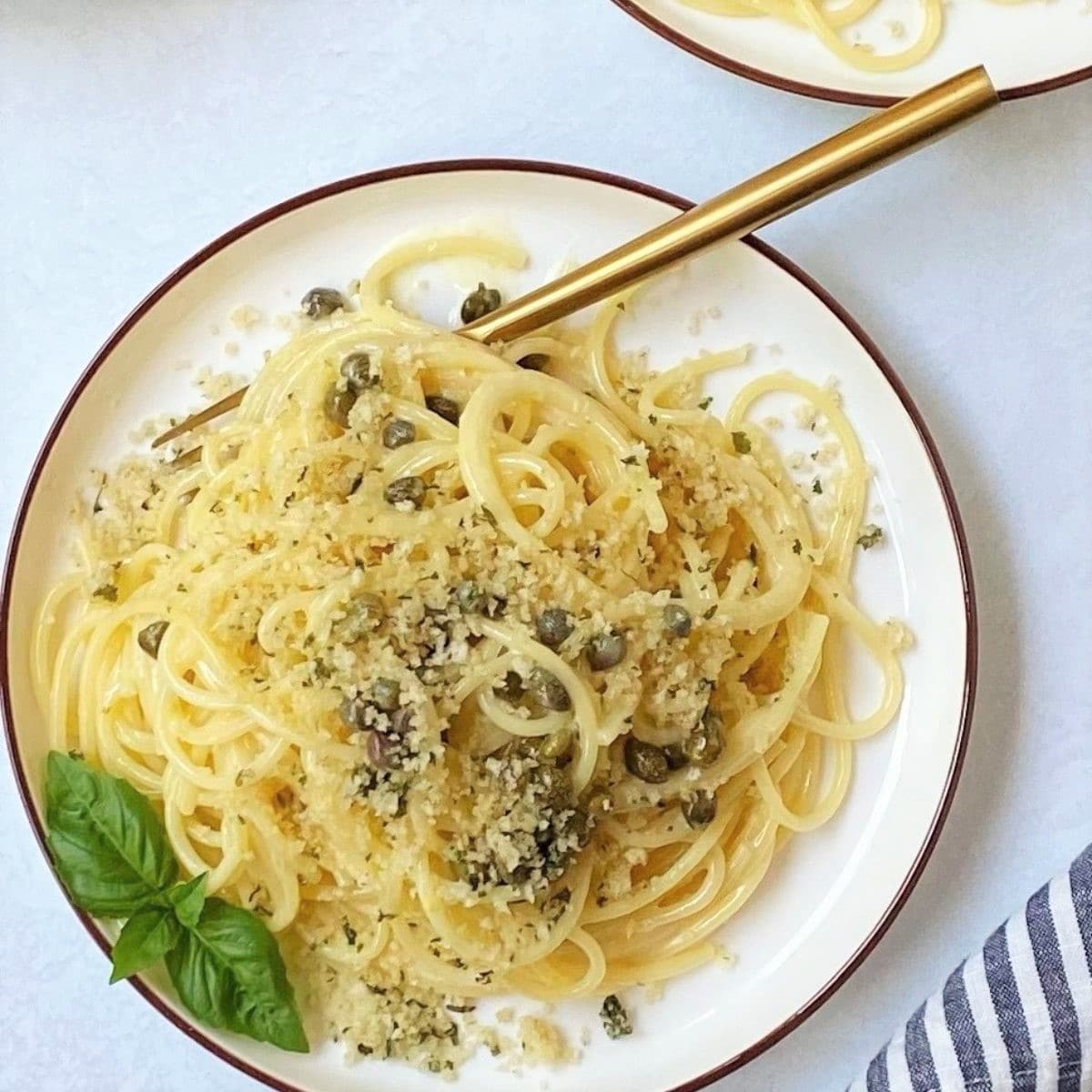 Creamy Lemon Caper Pasta - My Casual Pantry