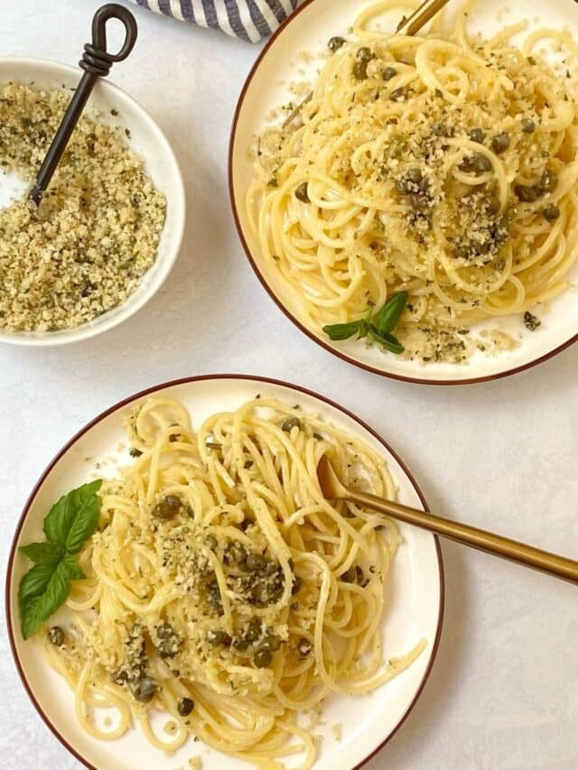Creamy Lemon Caper Pasta - My Casual Pantry