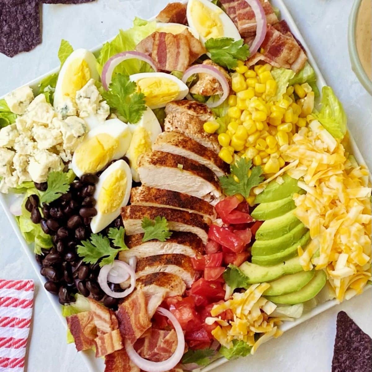 Mexican Cobb Salad With Creamy Salsa Dressing My Casual Pantry