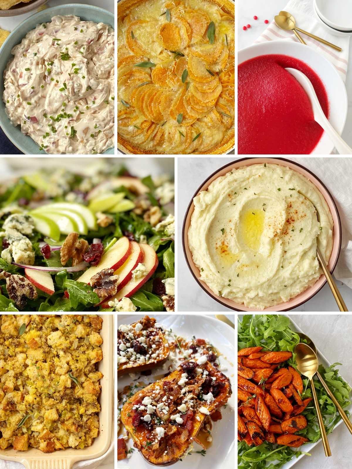 array of seasonal fall recipes for entertaining.