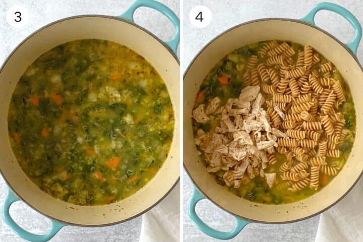 Chicken and Spinach Noodle Soup - My Casual Pantry