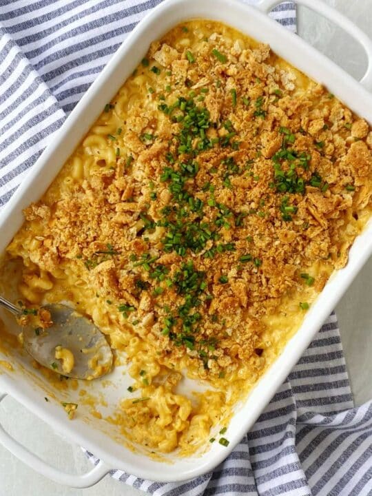 Baked Mac and Cheese with Ritz Crackers - My Casual Pantry