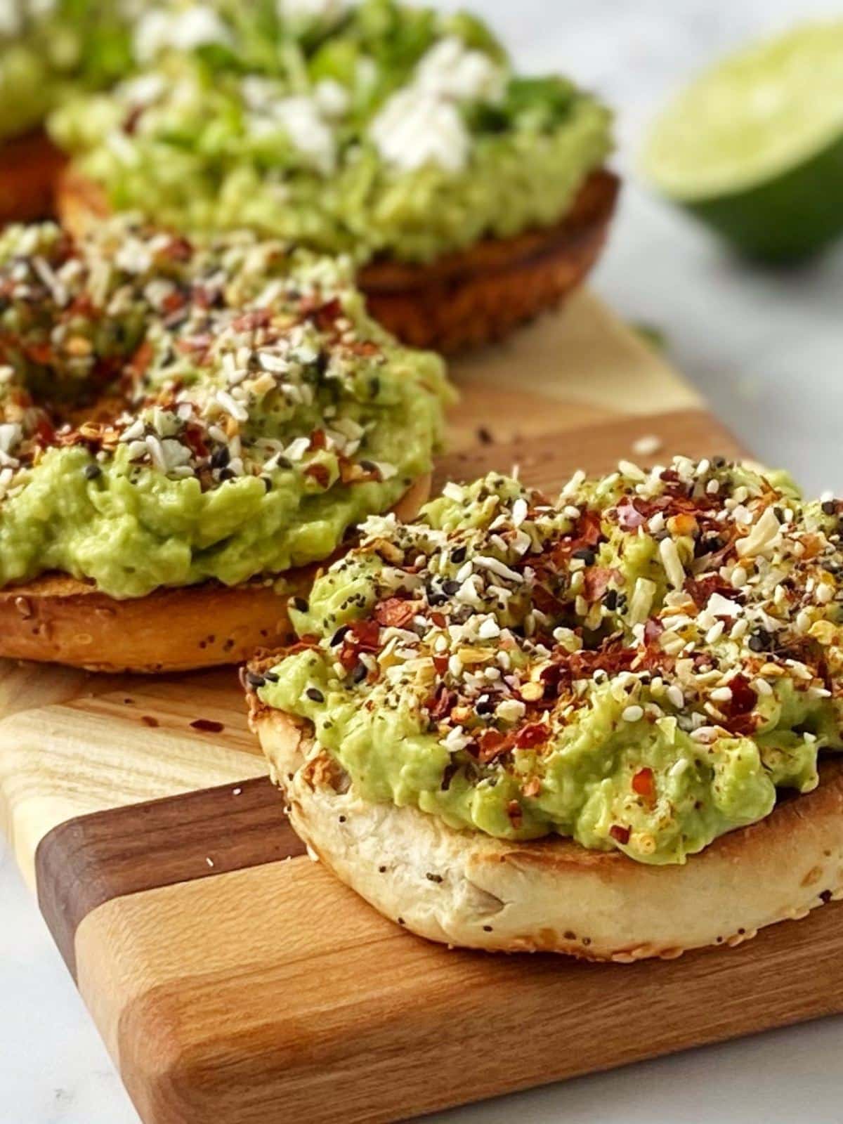 Avocado Toast with Everything Bagel Seasoning - Indian Veggie Delight