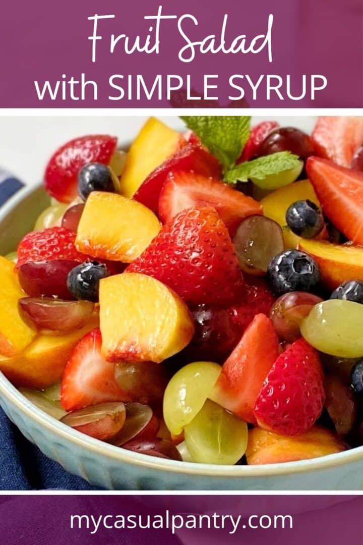 A bowl of fruit salad.